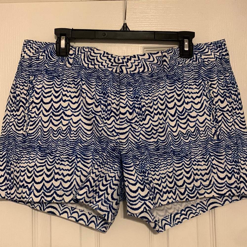 Size 10 blue printed shorts